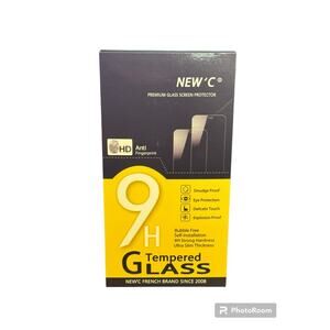 NEW'C 2 Pack iPhone 12 Pro Max Tempered Glass Screen and Camera Protector